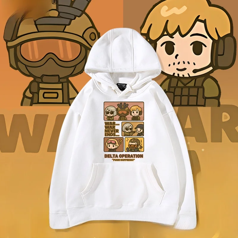 

Толстовка с капюшоном в игровой тематике Delta Operation, осенне-зимняя, повседневная, удобная, с длинными рукавами и принтом, для мужчин и женщин