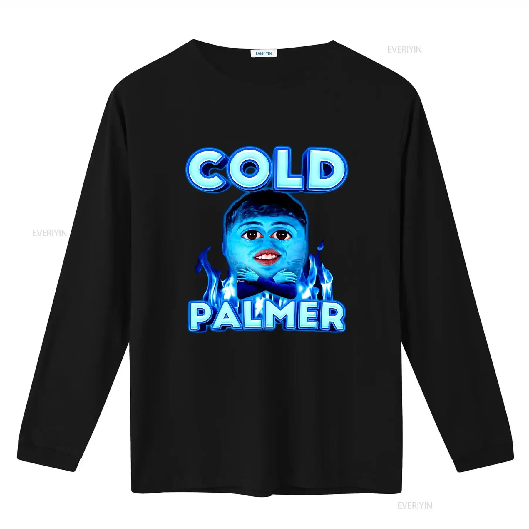تي شيرت Cold Palmer Cole M قطن تي شيرت Fun Meme عتيق مغسول برسومات متعددة الاستخدامات كاجوال مريح وناعم للجنسين #3