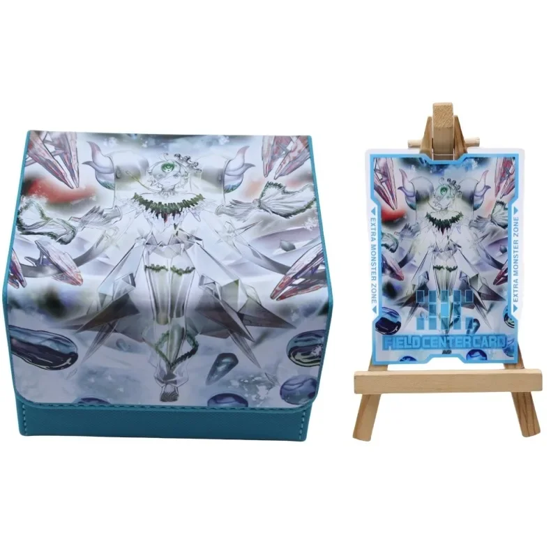 

YuGiOh Icejade Gymir Aegirine Animation Characters Self Made Leather Card Storage Box Anime Classics Game Collection Cards Toy