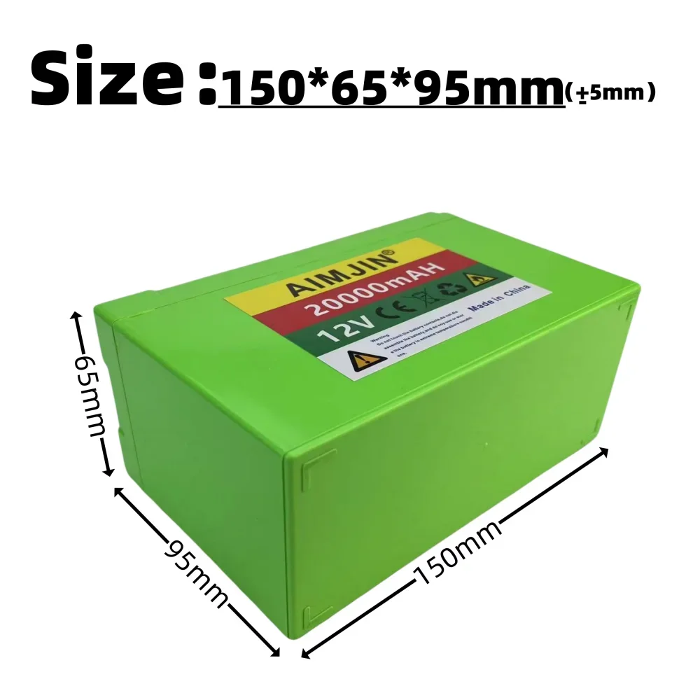 New 18650 3S6P 12V 20Ah Lithium Battery Pack,Built-in 30A BMS,For Solar Energy Electric Vehicle Li-ion Battery