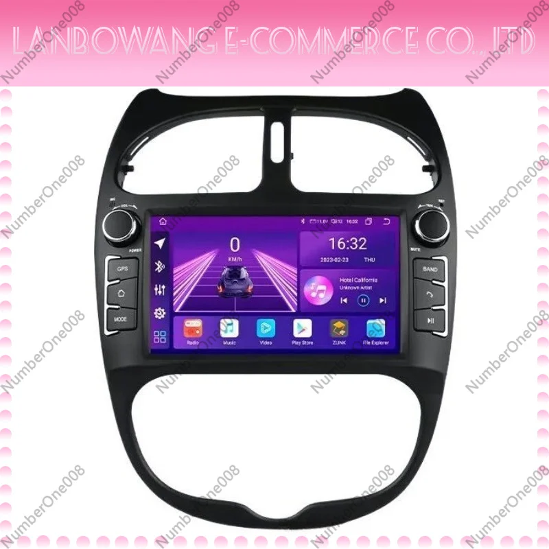 7 Inch Original Style Android Car Central Control GPS Navigation Stereo Unit Special For Peugeot 206