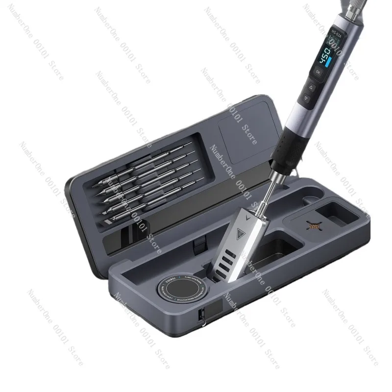 Portable Smart Soldering Iron Mobile Workstation Storage Box Set Electric Welding Tool Kit Temperature Control Repair Station