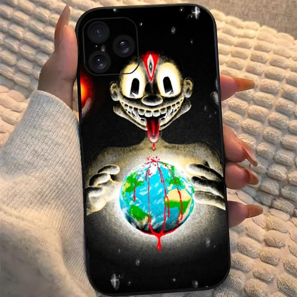 Rapper L-Lil Darkie FUTURE IS DARK Phone Case For iPhone 8 11 12 13 14 15 Mini X XR XS PRO MAX Plus Shell