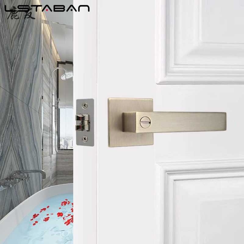 Door Lock Handle Lock High-grade Zinc Alloy Handle Lock Three-pole Spherical Door Lock Bedroom Bathroom Hardware Accessories