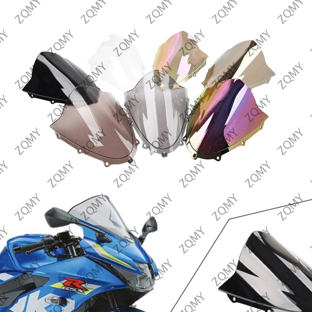 Motorcycle Windscreen Windshield Double Bubble Wind Deflector For Suzuki GSXR 125 150 2018 2019 2020 2021 2022 image 2