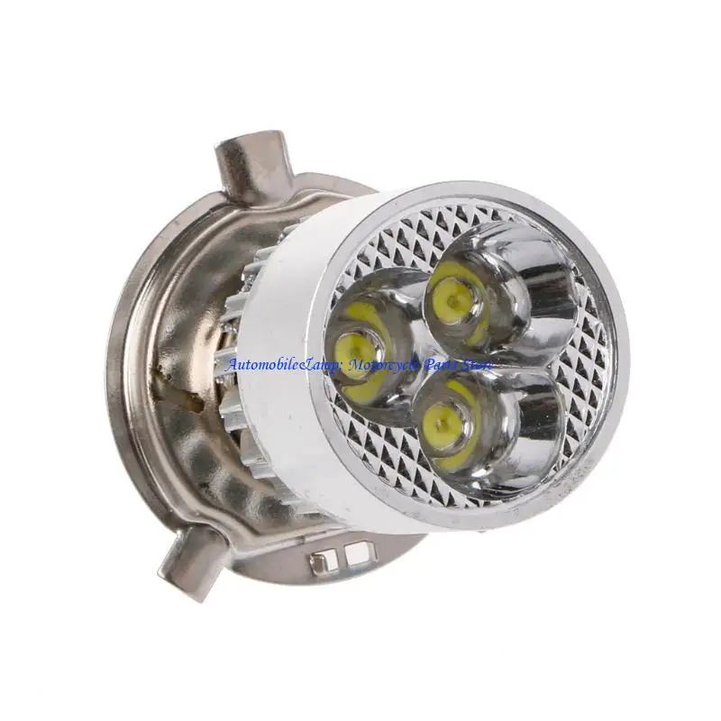 H7BD Motorcycle LED Headlight Fog Lamp Bulb Hi/Lo Beam 12-80V H4 3 LED Bulb