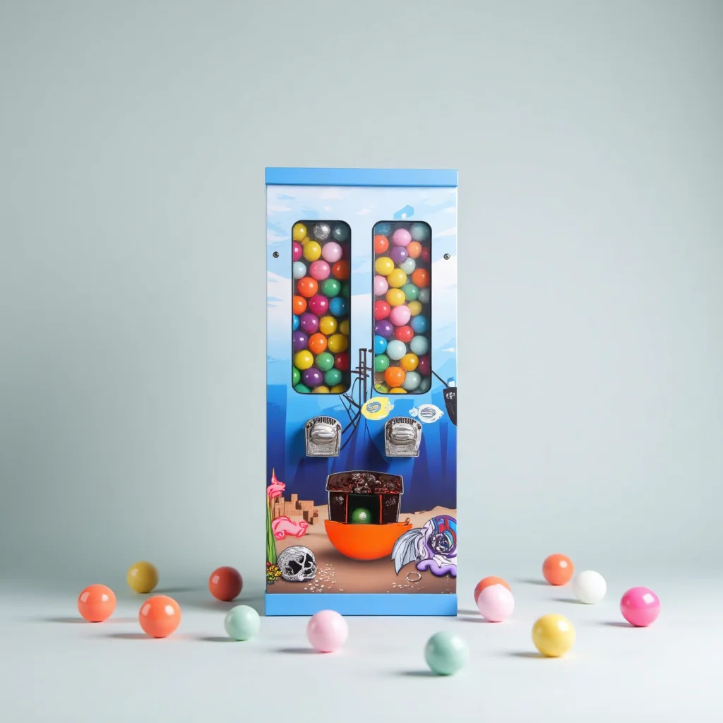 New Business Idea Double Capsule Vending Machine Bulk Gum Dispenser Playground Toy Vending Machine