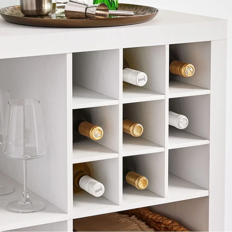 Organizador de cubos para almacenamiento de botellas, accesorio divisor de cubo de nueve secciones, solución de almacenamiento compacta, artesanía para el hogar y la Oficina