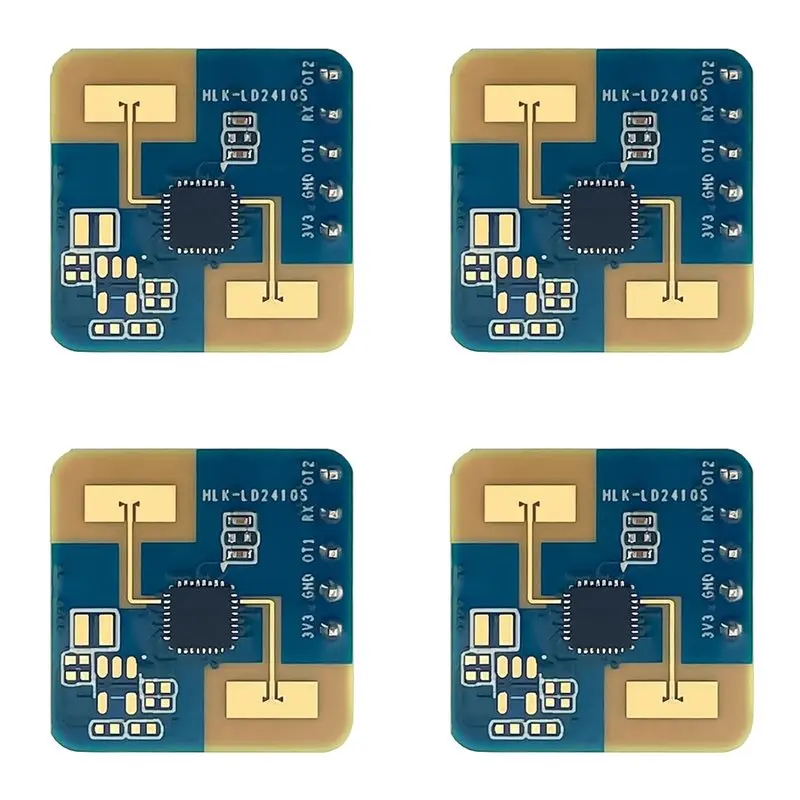 New Tech 4X LD2410S Motion Detection Radar Sensor Module 24Ghz Human Presence Radar Sensor, For Smart Home