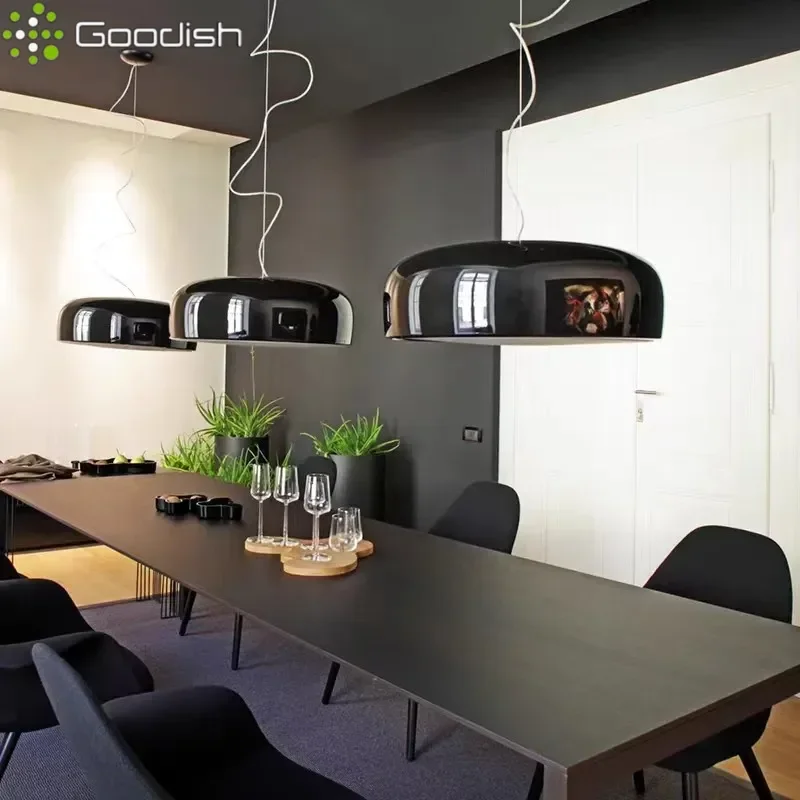 

Modern Luxury Nordic Style Alloy Bowl Shaped LED Pendant Lights Art Creative Lamps for Living Room Home Decoration Chandeliers