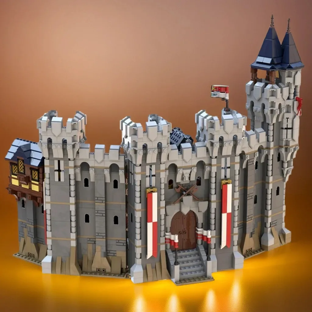 2155PCS MOC Falcons Impenetrable Keep Sturdy DIY Model Building Blocks Birthday Toys Gift