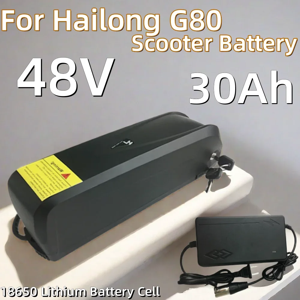 

Suitable for 48V 30AH Hailong G80 Rechargeable battery pack 18650 Battery Pack 750W 500W 350W 1500W 1000W Motor+charger