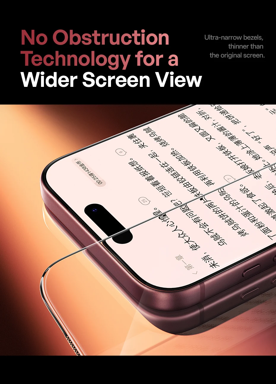 Baseus Corning Displayschutzfolie aus gehärtetem Glas für iPhone 18 17 Pro Max, Anti-Peeping, stoßfest, selbstklebend, Schutzfolie – Detail 10