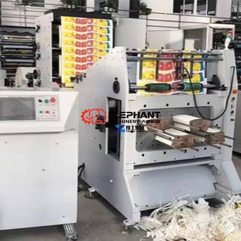 Stable Performance Automatic 4-Color Flexo Printing Machine for Paper Cup Label Paper Printer Stack Structure CE Certified