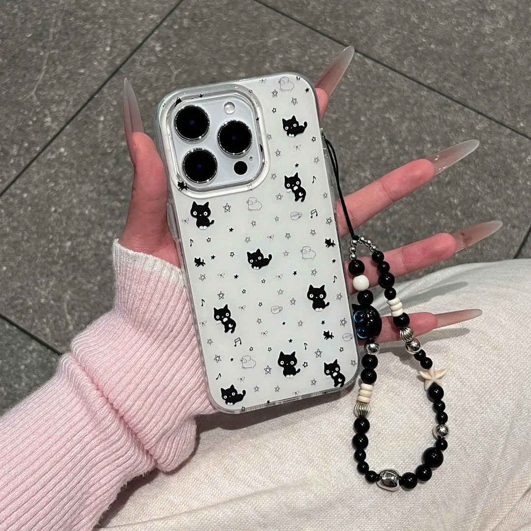 Coreano ins diversão gato bonito y2k caso de telefone para samsung galaxy s25 s24 s23 s22 s21 fe ultra plus 4g 5g pena textura capa traseira