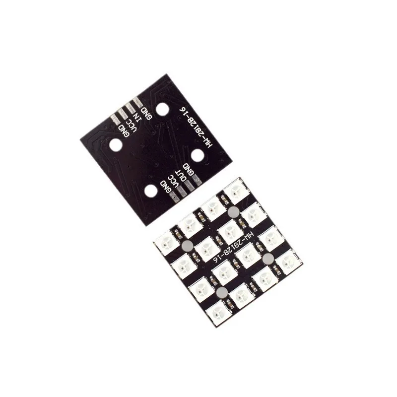 WS2812B-4*4Bit RGB LEDModule Full Color Driver16Colorful Light Development Board