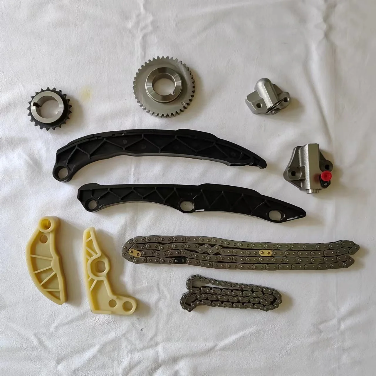 ชุดโซ่ไทม์มิ่ง G4kj G4kh สำหรับ Ix35 Ix45 Sonata Genesis Tucson เครื่องยนต์ G4KJ 24321-2g111 24470-2g800 KY-17