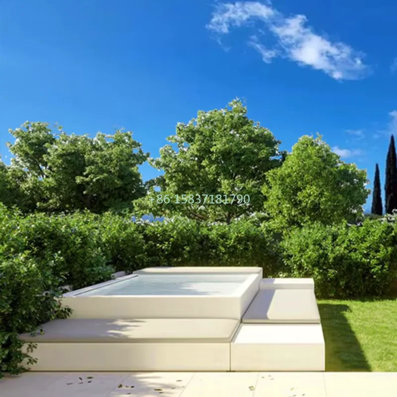 Spa fibra de vidrio fibra de vidrio jardín hogar contenedor piscinas fibra de vidrio Jacuzzi piscina autónoma para exteriores