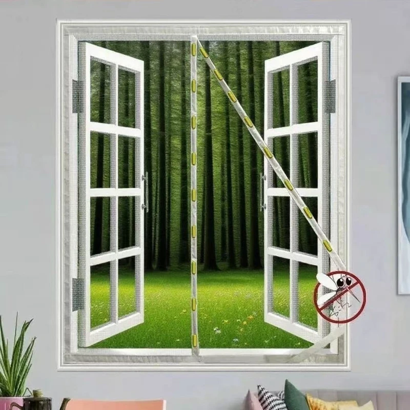 

Customizable Magnetic Mosquito Net, Window Screen, Self Adhesive Mosquito Net Curtain, Simple Invisible Sand Window Curtain