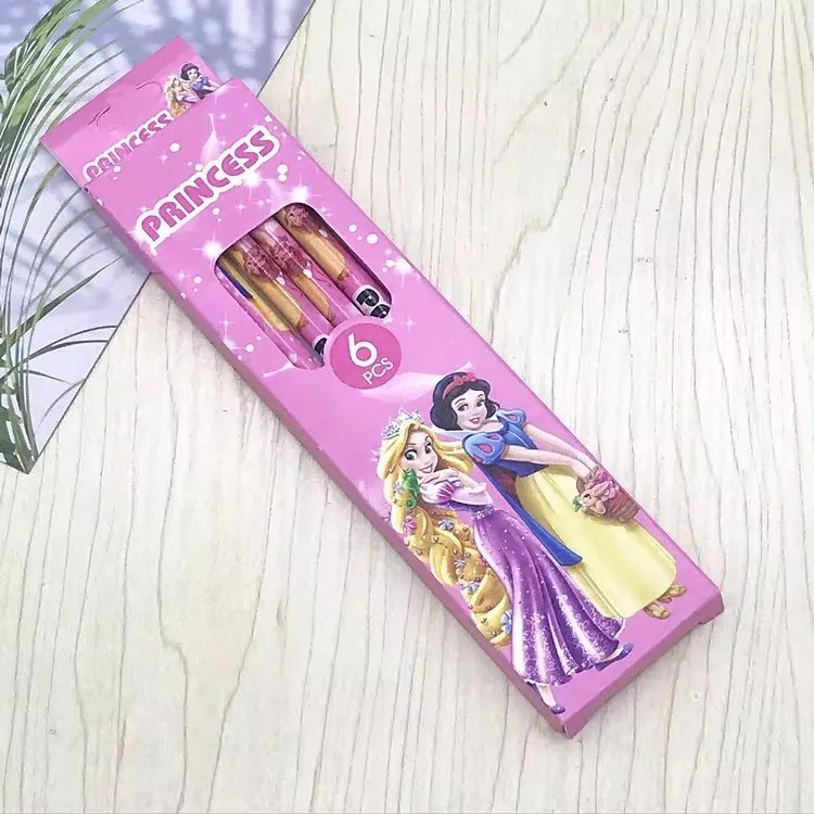 Disney Frozen cartoon HB pencil Childrens writing pencil Princess Elsa pencil student kindergarten prize birthday Christmas gift