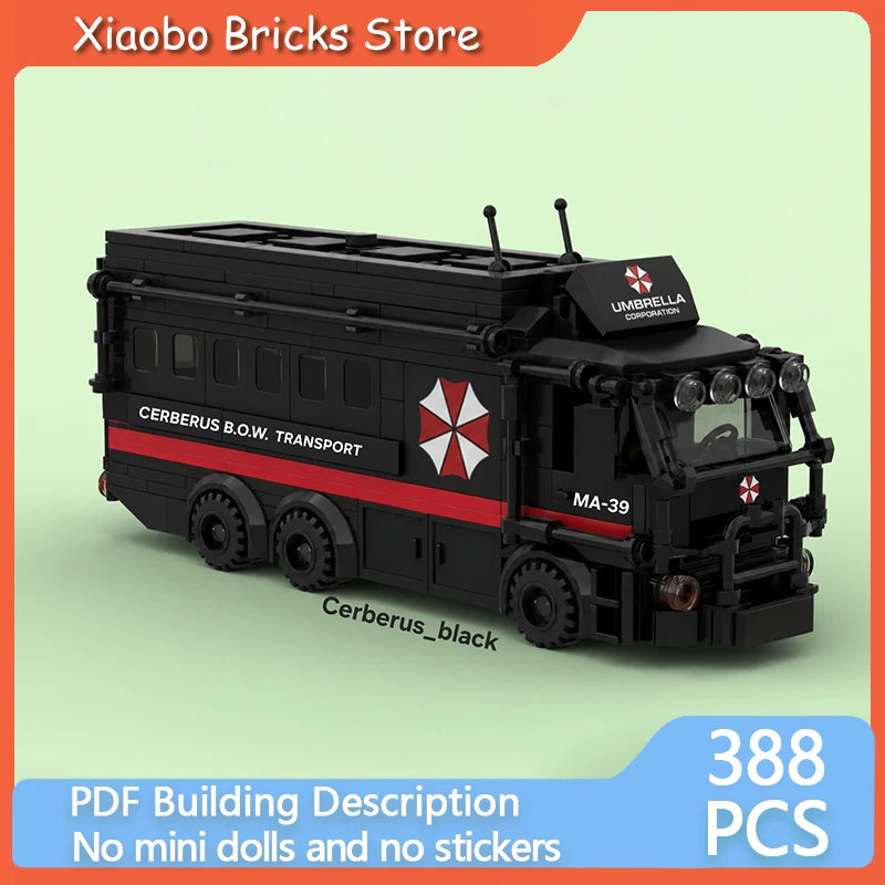 City Transportation Car Model DIY MOC Building Bricks Umbrella Corporation Truck Modular Technology Holiday Assemble Toys Suit