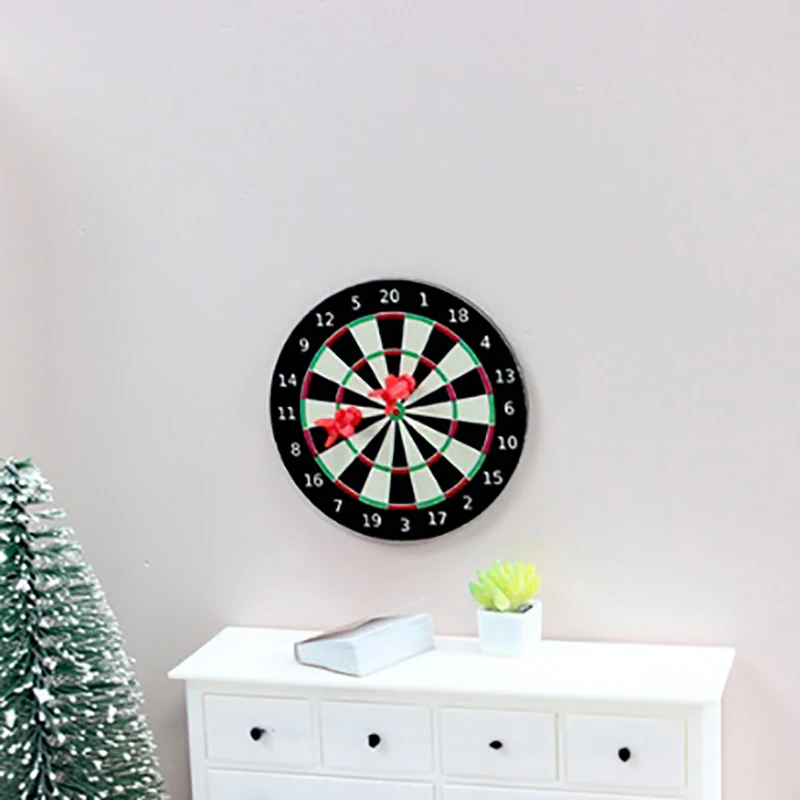 1 set casa delle bambole in miniatura freccette da tavolo freccette gioco set gioca casa delle bambole miniature decorazioni per la casa accessori giocattolo giochi di imitazione giocattolo