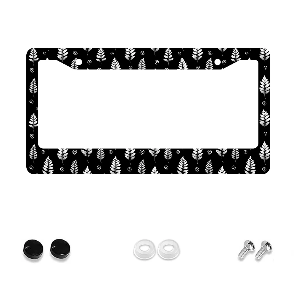 

1 шт., рамка номерного знака с 2 отверстиями черного и серебряного цвета, алюминиевый материал, 6x12 дюймов с комплектом винтов, новинка в стиле ретро