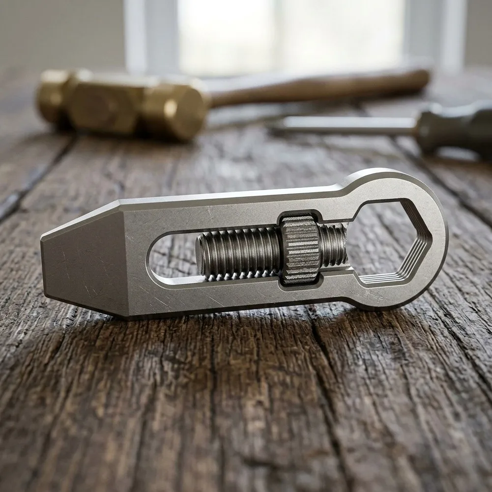 Portable 53x18x4mm Wrench Tool Combining Hex Adjustment and Pry Leverage - Solid Alloy Build for Frequent Use Scenarios