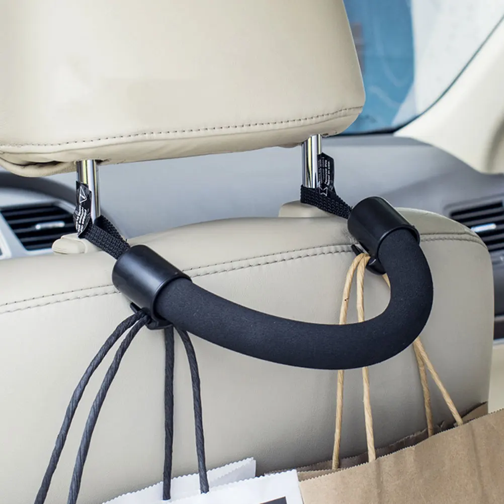 

Car Back Hooks Elderly H Headrest Assist Grab Travel Durable Material Easy Installation Car Seat H