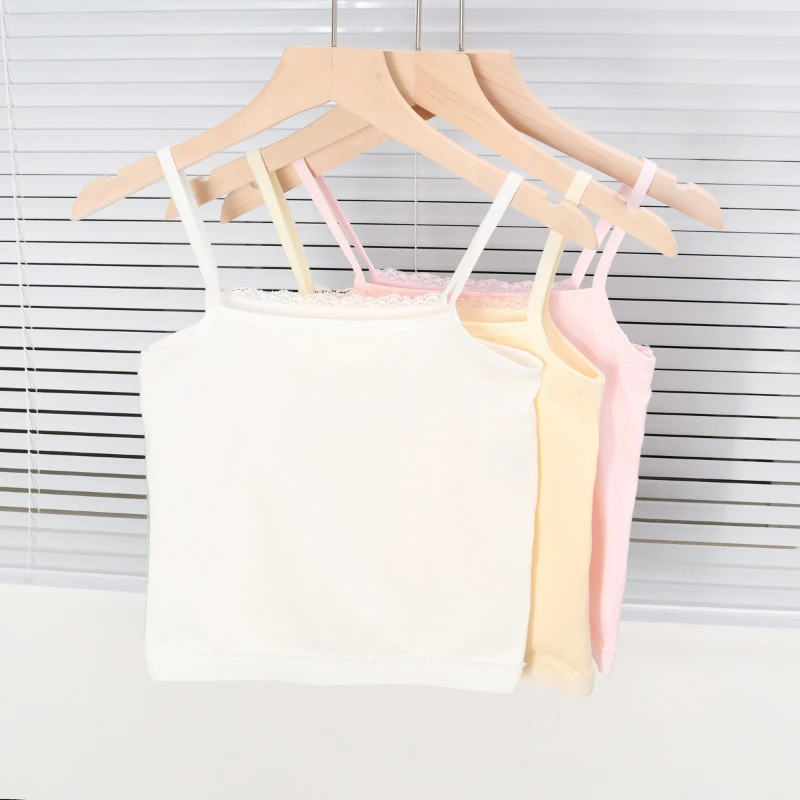 Girl's Camisole During The Developmental Stage Wearing Underwear for Girls The Vest Is Lightweight Breathable and Comfortable