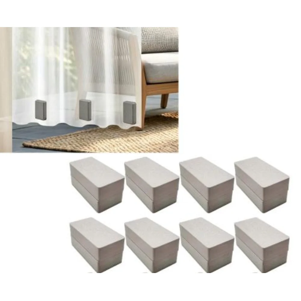 Single Sided Magnetic Weights for Outdoor Curtains 16 pcs Plastic Encased Waterproof Rust Resistant for Tablecloths