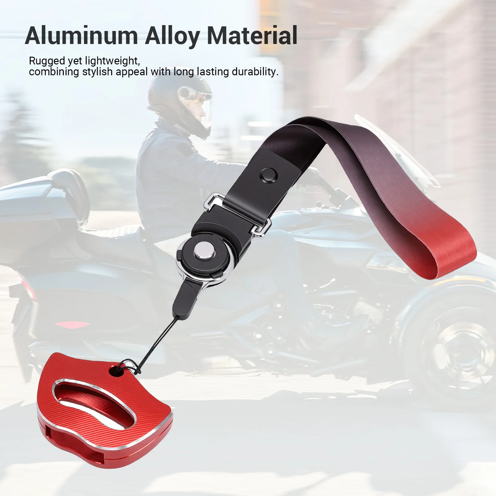 Keys Cover with Lanyard Aluminum Alloy Replacement for Can Am Spyder RS RTS RT ST STS F3 2014-2023 - view 5