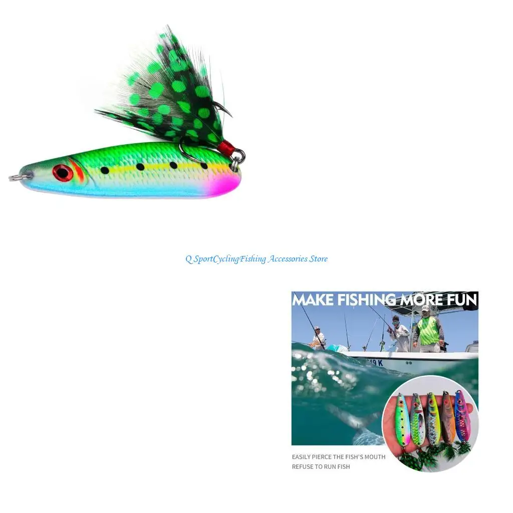 

Eyes Printing Simulated Baits Vibration Sinking Spoon Fishing lures Sea Fishing Artificial Baits Fishing Accessories
