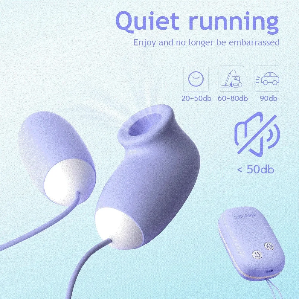 Magic Box Clitoral Sucking Vibrator with Vibrating Egg G Spot Nipple Stimulator 12 Speeds Vagina Sex Toy for Women view 6