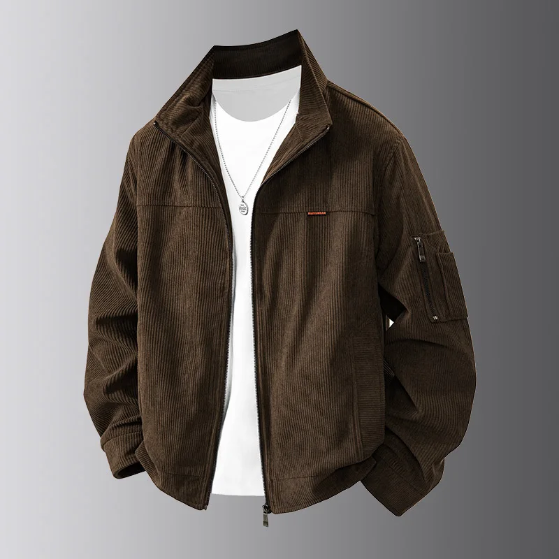 Classic Simple Casual Fashionable Jacket Spring Autumn 2025 Durable Wear-Resistant Soft Skin-Friendly Comfortable Outerwear