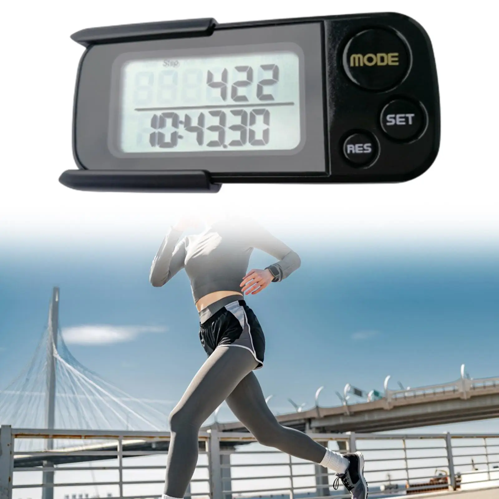 

Large Screen 3D Pedometer Memory Counter Accurate Convenient Professional Memory Step Counter Running Walking Calorie Counter