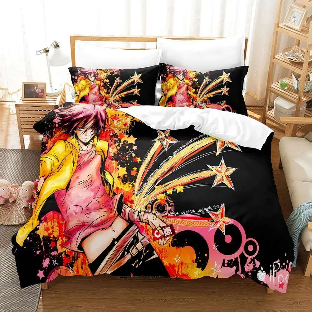 Anime HITMAN REBORN Bedding Set Duvet Cover Bed Set Quilt Cover Pillowcase Comforter king Queen Size Boys Adult Bedding Set