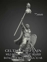 Unassambled 1/24 ancient officer fantasy Knight stand figure Resin figure miniature model kits Unpainted