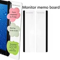 1Pcs Computer Monitor Memo Board Clip Left/Right Sticky Note Holder Message Board Panel For Desktop Office Desk Accessories Use