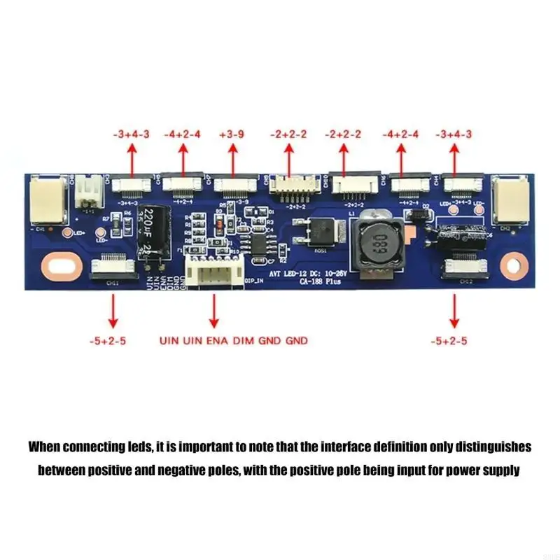 Multiple Interfaces LED Voltages Boosters Module Board For 2P to 12P ABS Housing 83CE