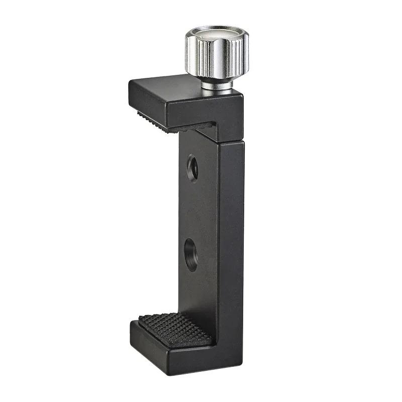 Aluminum Alloy Universal Phone Clamp Holder Tripod Selfie Stick Mount Fixing Screw Accessory Live Stream Video Photography