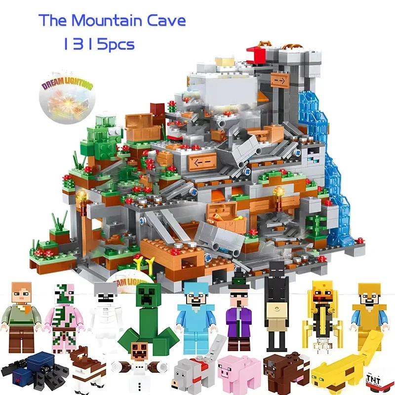 

2688pcs Compatible21137mountain cave building block Bricks Gift Toys for Children Kids,living room decoration,home accessories
