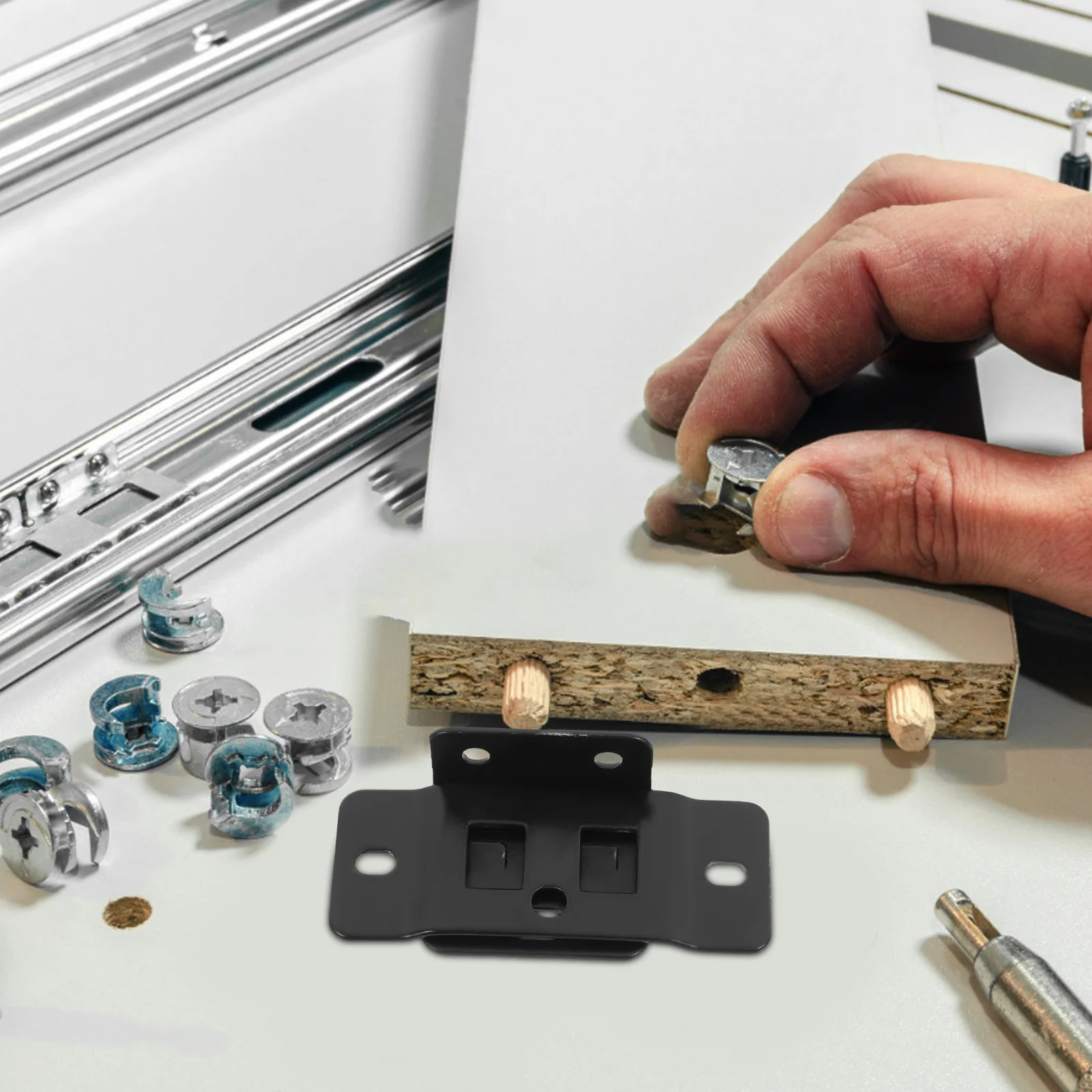 

20Pcs Furniture Corner Connector Multifunctional Sectional Connectors for Wood Boards Stable Shelf Support Corner Braces Angle