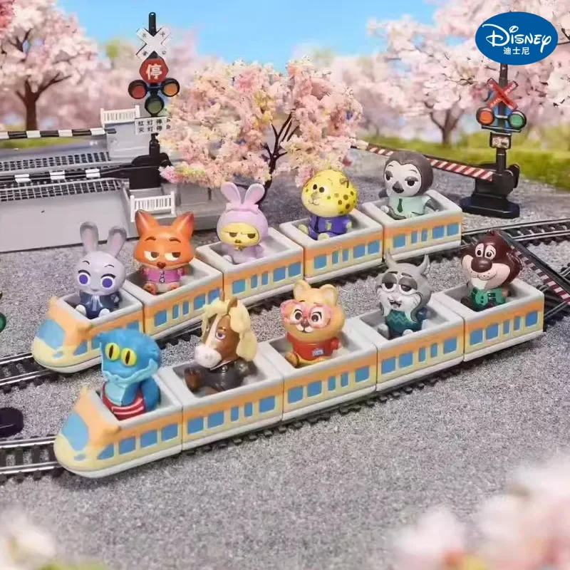 Disney Zootopia Train Line Up Series Blind Box - Statuetta Animale da Collezione Carina, Perfetta Decorazione da Scrivania, Regalo a Sorpresa per Bambini
