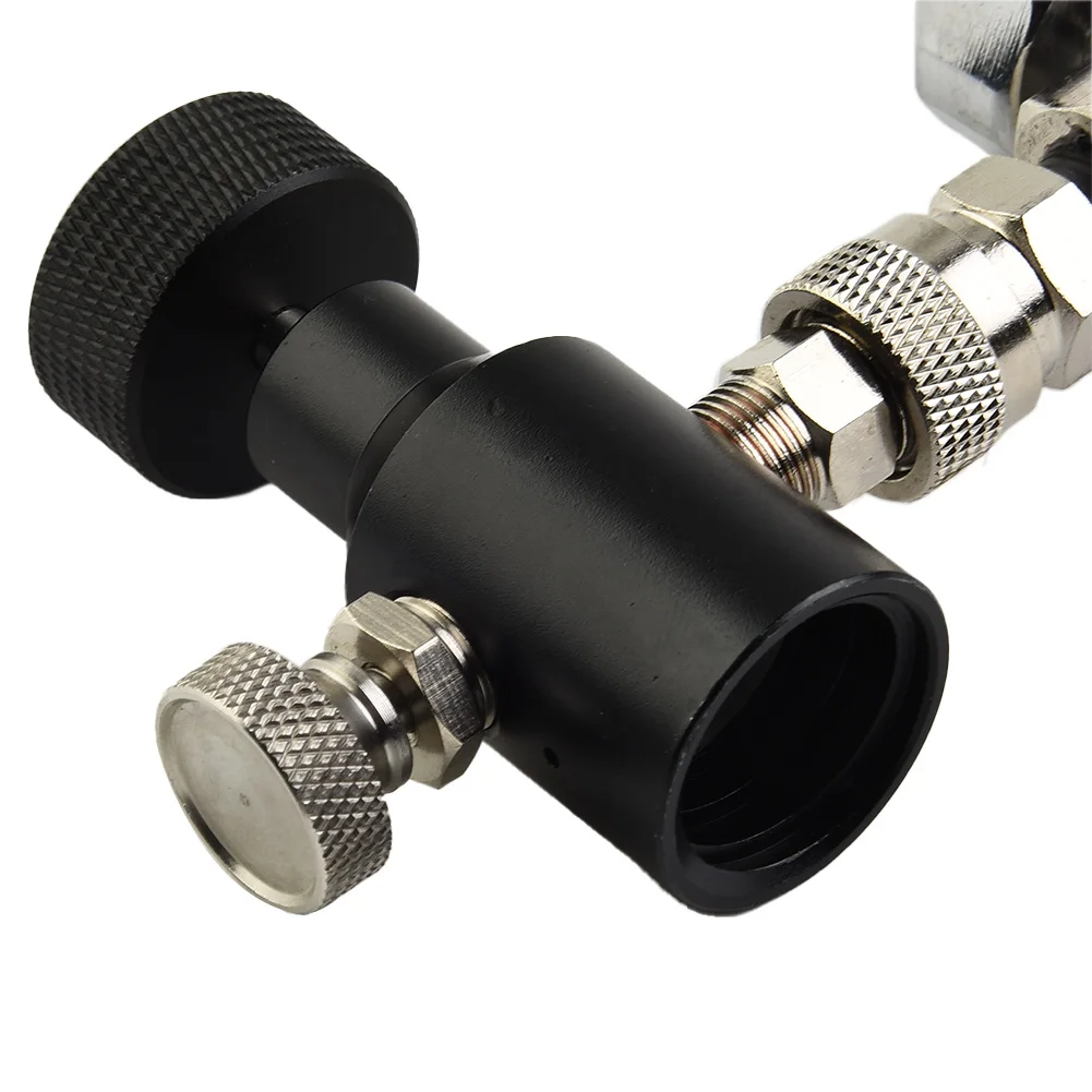 For Cylinder Tank Refill Adapter ACGA320 Daptor Filling Station 2000psi Black Bottom Watch W/ Vented ASA Cylinder