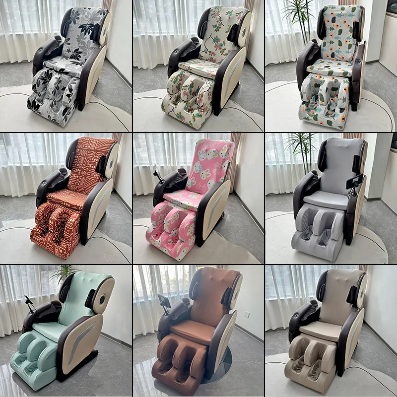 Print Elastic Massage Chair Cover Removable Washable Electric Massage Sofa Washable Reclining Chair Dustproof Cover Home Decor