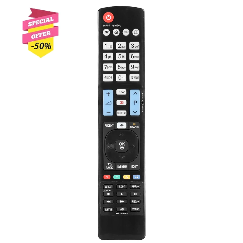 AKB74455403 Remote Control For LG TV 32LF63 32LF65 40LF63 43LF63 42LF652 50LF652 55LF652 32LF650V 42LF640V 42LF650V 42LF652V