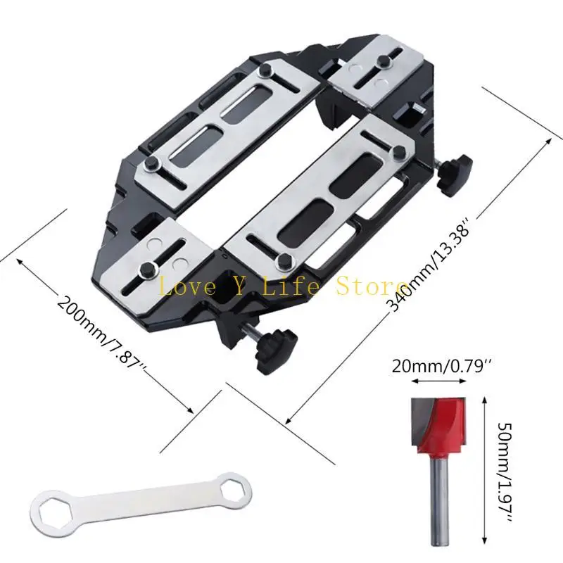 L74C الحفر الشق قفل دليل لوحة الباب المفصلي ثقب فتاحة الزاوية اليمنى نحت