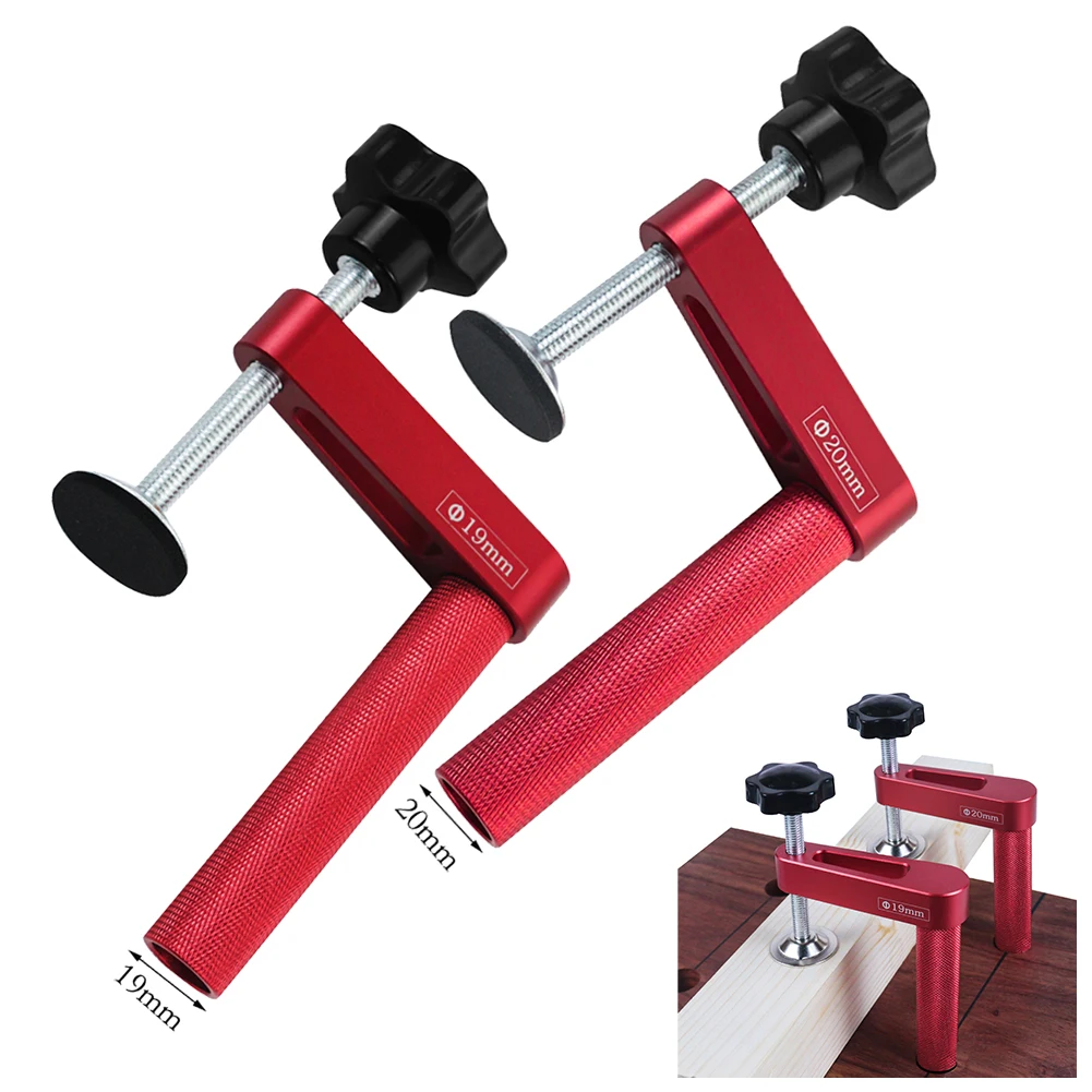 Woodworking 19mm 20mm Hold Fast Hold Down Bench Dog Clamp Desktop Quick Acting Hold Down Clamp Adjustable Fast Fixed Clip