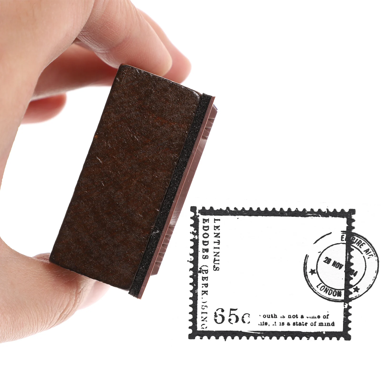 

Vintage Wooden Stamp For Crafts Diy Journaling Flower Design Wood Craft Stamp Scrapbooks Stationery Storage